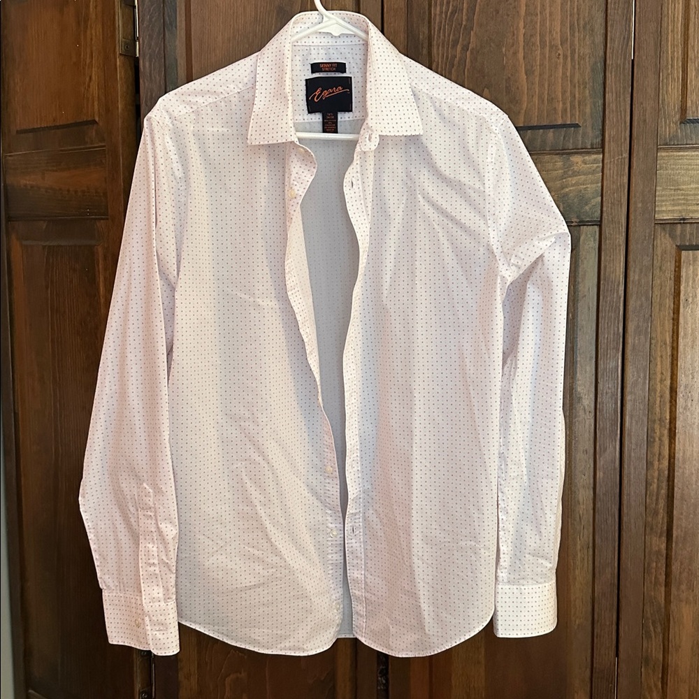 Egara White Shirt with Red Dots